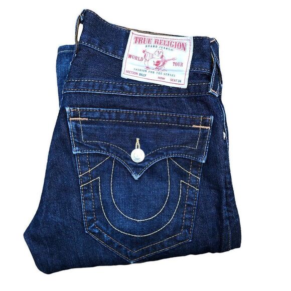 True Religion Jeans Size 29 BILLY Blue - Picture 1 of 6